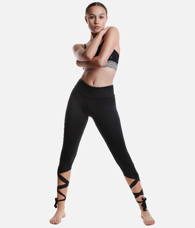 Great Deals Tie Leg Dance Leggings - RDE1656