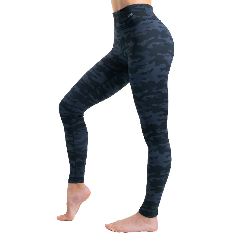 Extra Savings Women's Compression Leggings - Camo Black