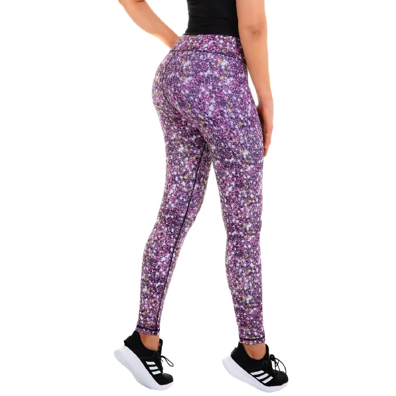 Can't Be Beat Women's Compression Leggings - Galaxy Red
