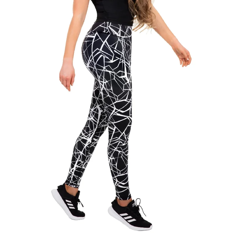 Fantastic Deals Women's Compression Leggings - Tangled White