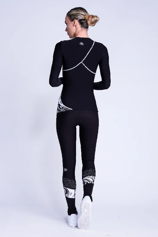 Year-End Sale Desire Non-Slip Leggings in Swirl